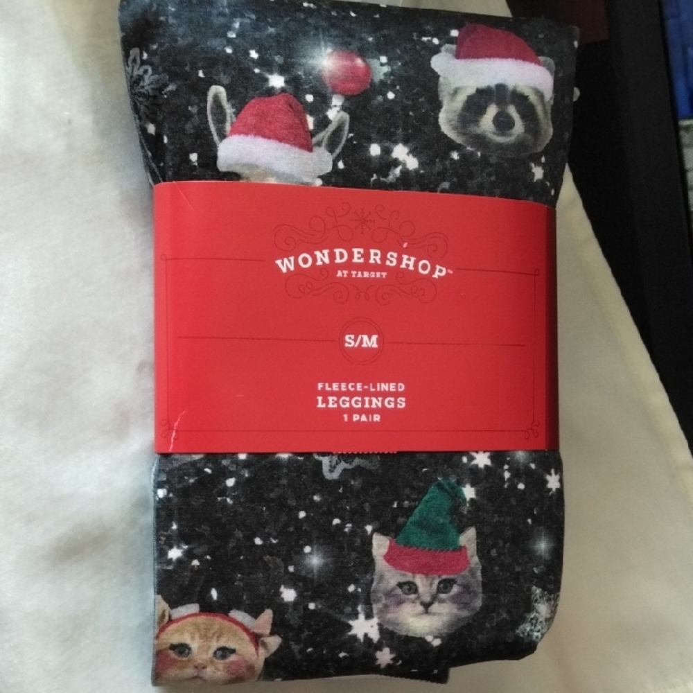 Wondershop Fleece-Lined Leggings with Festive Animals